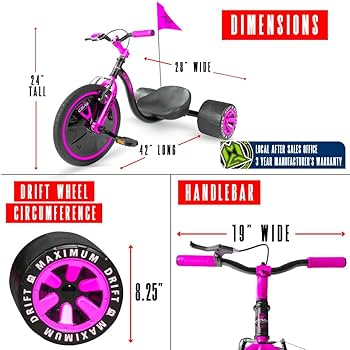 Amazon.com: Drift Trike for Kids Ages 5+ – 16